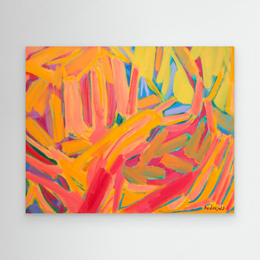 Landscape in oranges