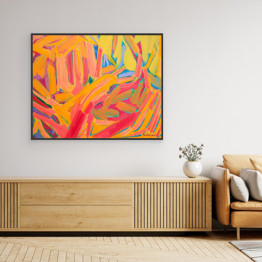 Landscape in oranges