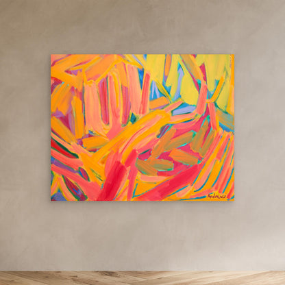 Landscape in oranges