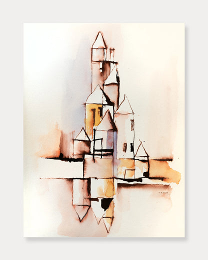 Castle with reflection