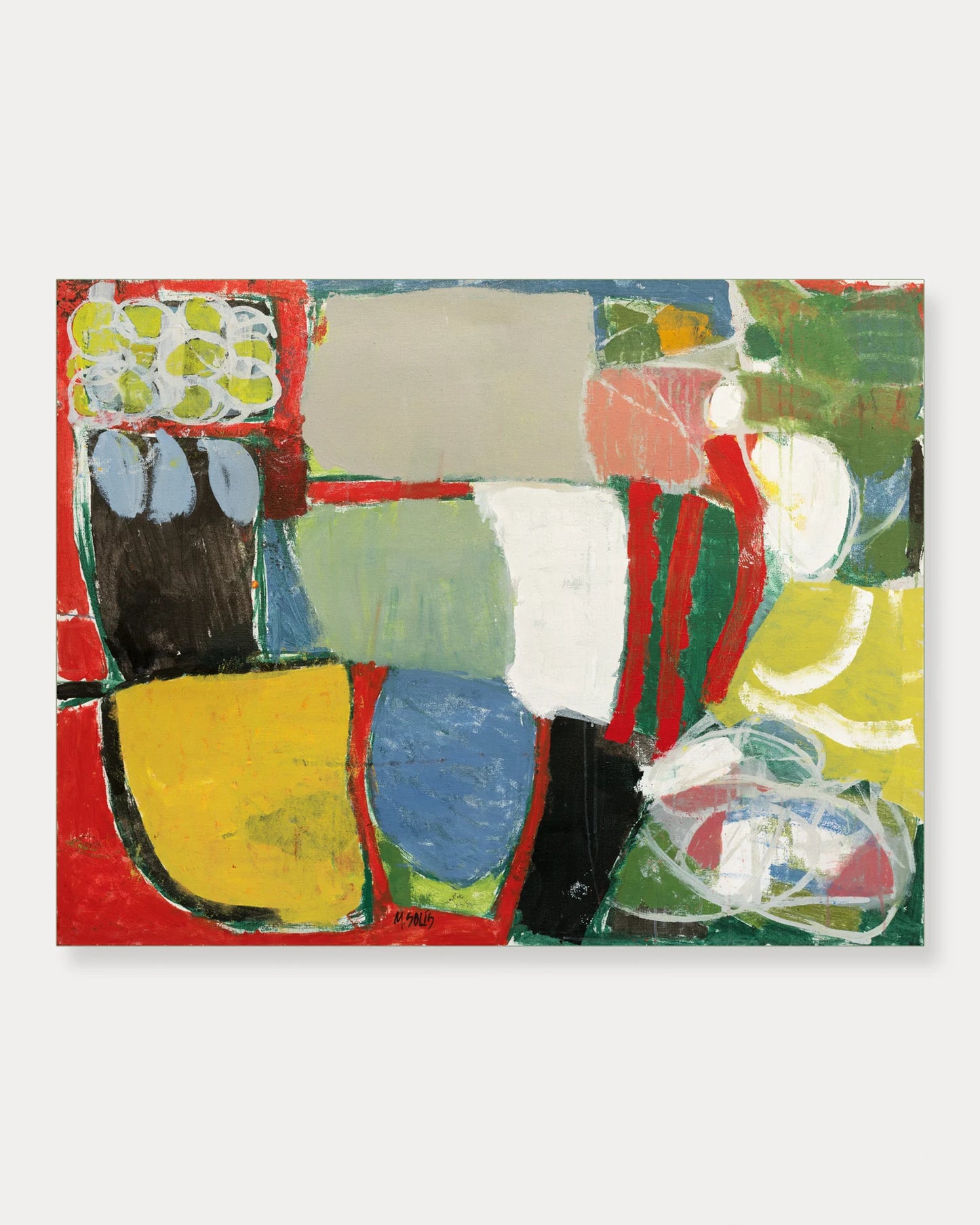 With three red stripes