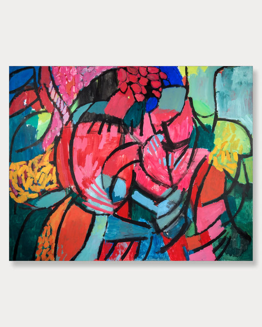 Mujer con Flores