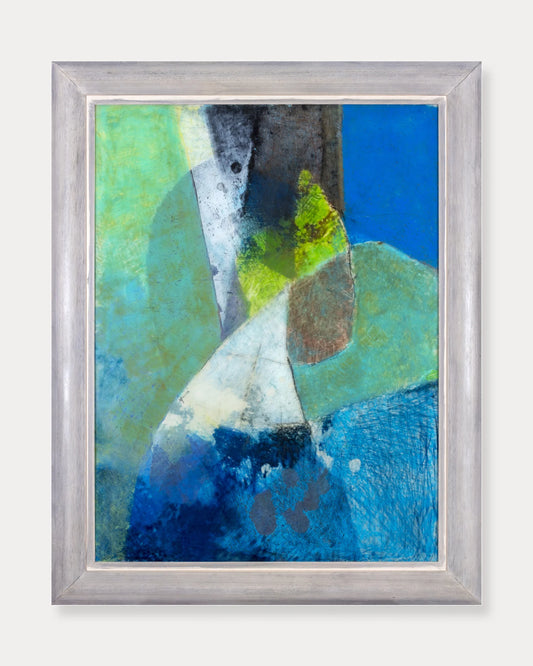Green and Blue with Black and White