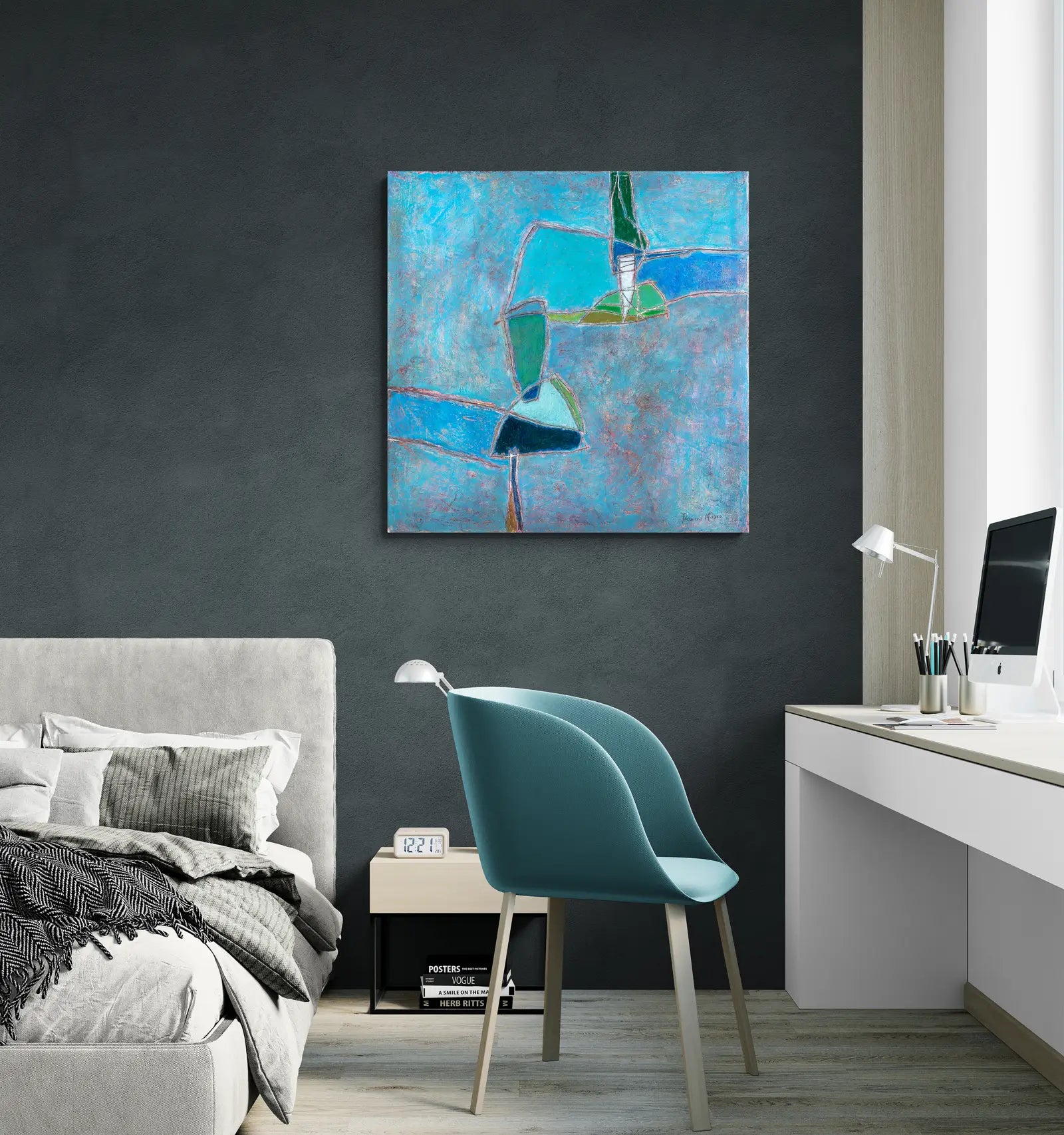 Blue and Turquoise - And - Art works