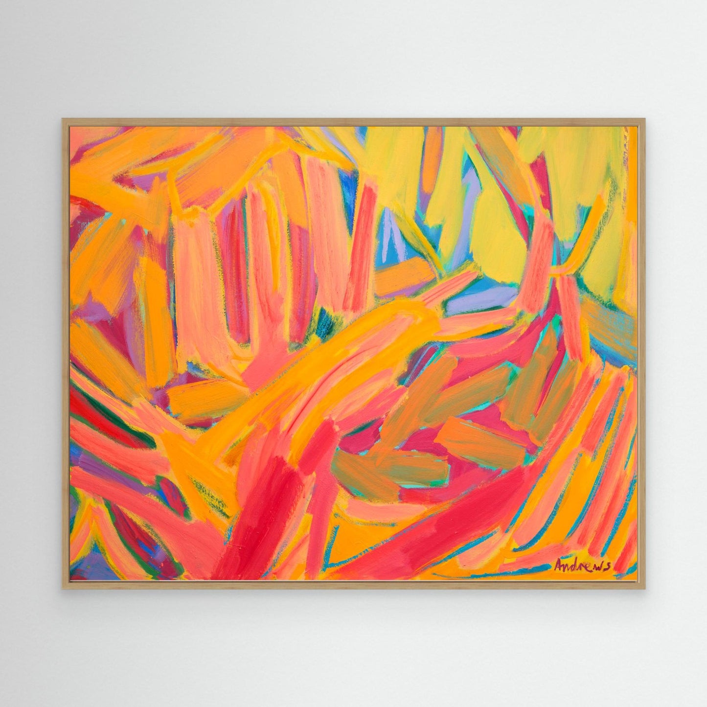 Landscape in oranges