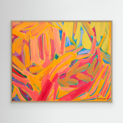 Landscape in oranges