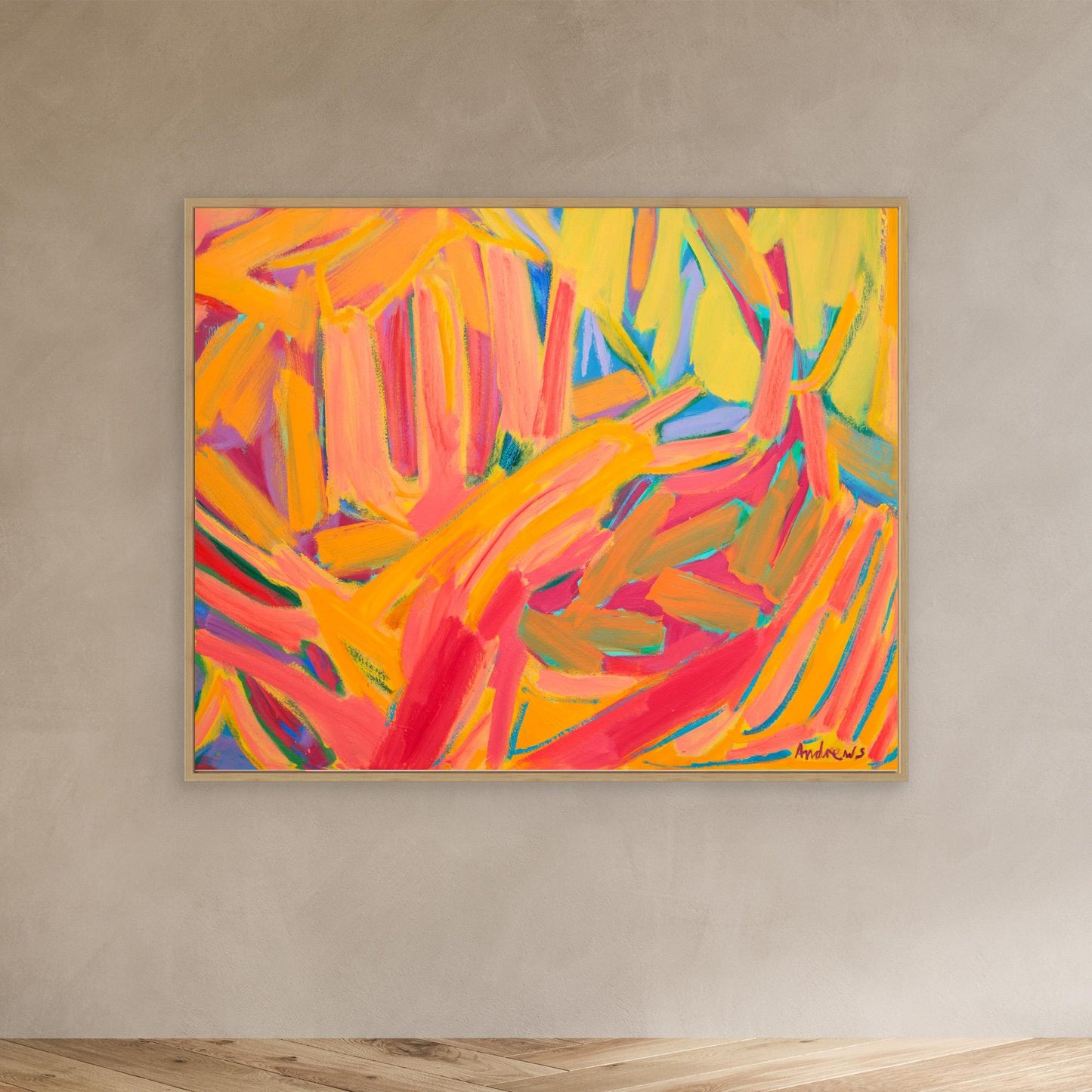 Landscape in oranges