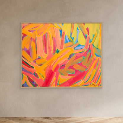 Landscape in oranges