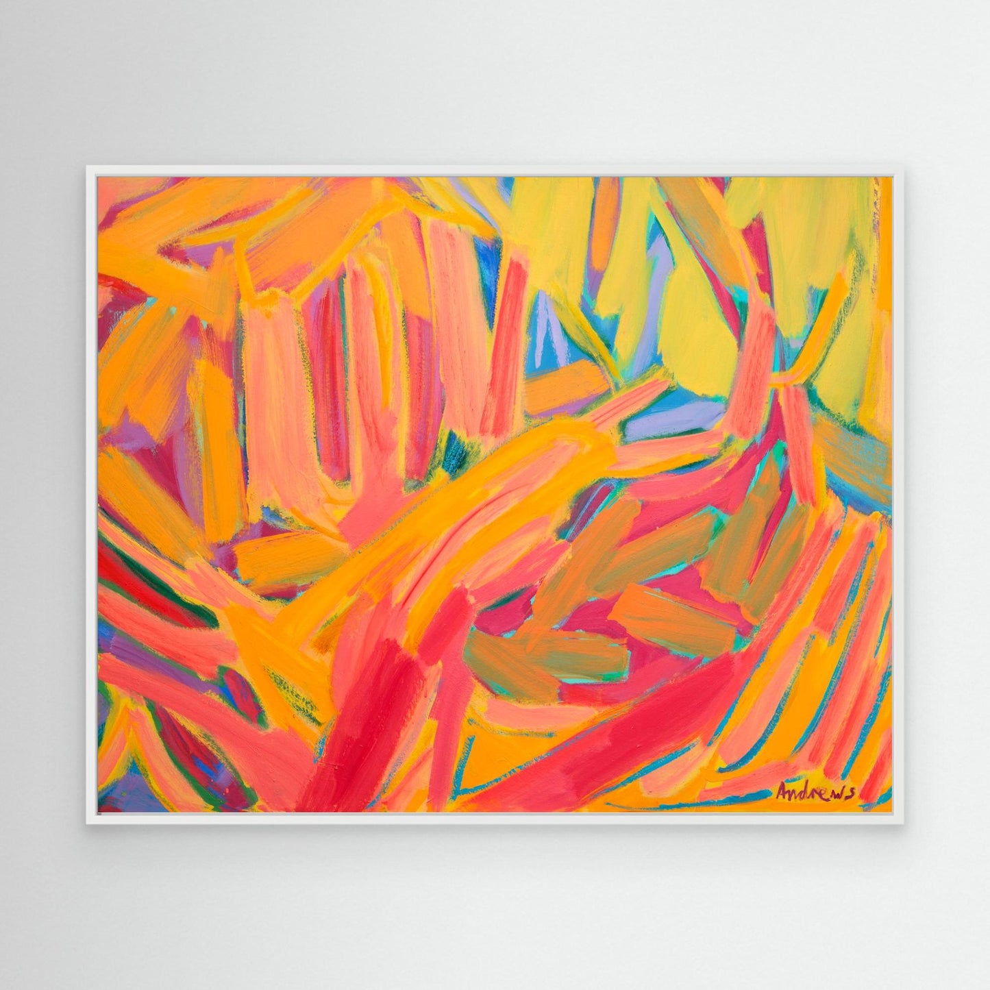 Landscape in oranges
