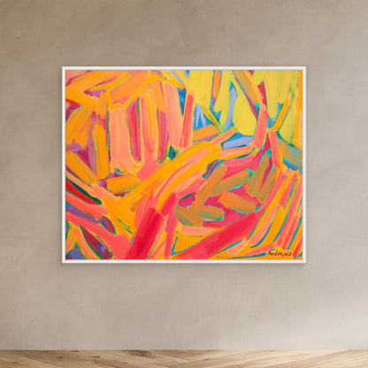 Landscape in oranges