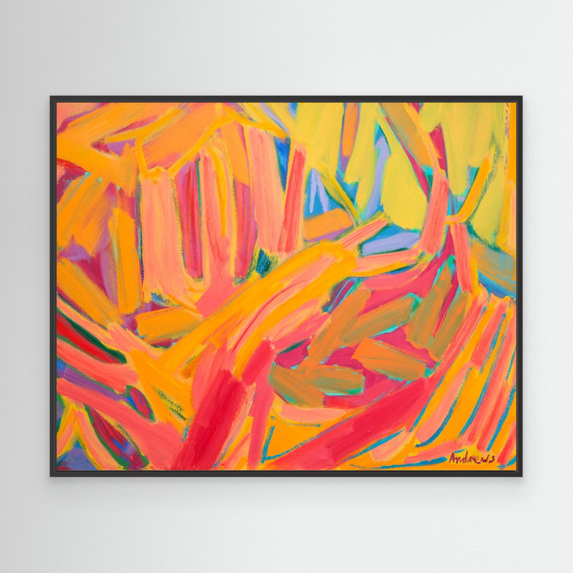 Landscape in oranges
